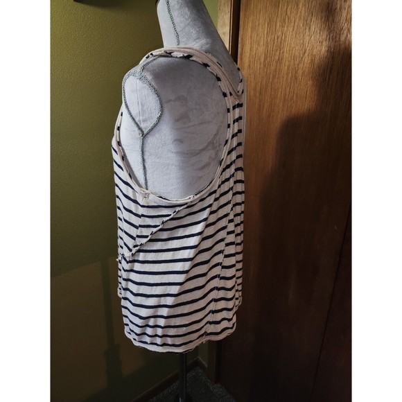 Guilded Intent Tank Top Stripped with Snap Detail Size L B#1 - Picture 3 of 5